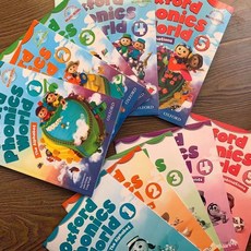 Oxford phonics World 5권+5권 전권(WB+SB) 옥소포드 파닉스 월드 1 2 3 4 5