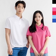 남여공용 시원한 쿨론 여름 데일리 카라 반팔티