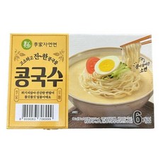 이가자연면 콩국수, 160g, 6개