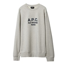 아페쎄 APC 로고 남성 맨투맨 COEBH H27500 PAA COEBHH27500PAA01