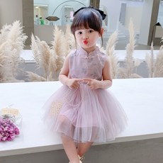여아원피스 레이스 공주 여름 아동