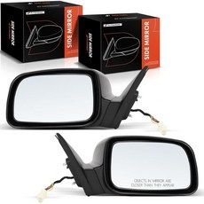 A-Premium Pair (2) Driver & Passenger Side Power Door Mirrors - Compatible with Toyota Camry 2007-20, 1개