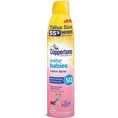 Coppertone 워터 Babies 스프레이 로션 50 SPF269g, 4개, 50ml