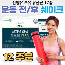 프로틴 가루 쉐이크 운동 전후 산양유 초유 유산균 17 프락토 올리고당 2세대 프리 바이오틱스 프로 바이오스틱 헬스 등산 유산소 프리웨이트 GYM 크로스핏 조깅 러닝 운동 헬스장