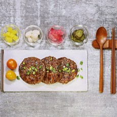 제이피썸 국내산 한돈 한우로 만든 전주한옥떡갈비 2팩(20개) 70g*20개