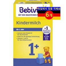 Bebivita 베비타 12개월 이상 유아용 뼈 면역 체계 건강 칼슘 비타민 C D 철분 강화 1단계 분유 500g 6개