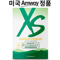 [미국 암웨이 정품] 뉴트리라이트 XS 에너지 포커스 30정 Energy + Focus Dietary Supplement 운동에 집중하세요, 1개