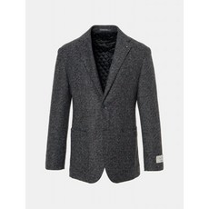 로가디스 [COLLEZIONE ITALIANO] 그레이 울 블렌드 인퀼팅 마이크로 체크 재킷