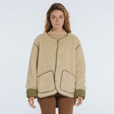 부디무드라 Fluff Fleece jacket (Unisex)_Moonstone