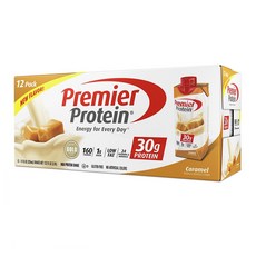 프리미어 프로틴 쉐이크 325ml 12개입 캬라멜 Premier Protein High Shake Caramel Contains essential vitamins and nutrients, 1개, 1