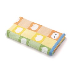 chiikawa 41-1083180 34 120cm 치이카와 패턴 슬림 목욕 수건 오렌지 거즈 파일