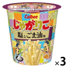 일본과자 일본스낵 신제품 Calbee 가루비 카루비 쟈가리코 자가리코 소금&참기름맛 52g x 3개