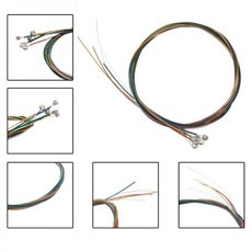 기타 호환 포크 기타용 현 교체 스틸 코어 어쿠스틱 키트 6개