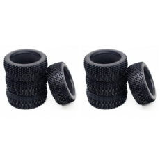 8pcs 110mm 1/8 RC 오프로드 버기 자동차 고무 타이어 HSP Redcat Losi HPI Kyosho MP9 Hobao 하이퍼 업그레이드 부품, 검은색