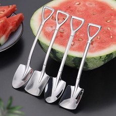 공사장이 아니에요~ 주방에 양보하세요~ 삽모양 디자인 티스푼 4종 1SET, 사긱형2EA+삼각형2EA, 1세트
