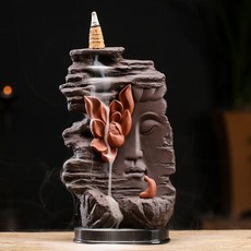 부처님얼굴 향로 불상 아로마테라피 불교용품 전기초, 용