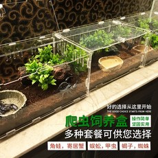 파충류 사육 상자 아크릴 조립 간편 키우기 장 애완, 패키지 7, 1개