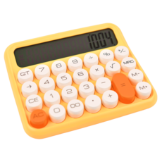 프라홈 레트로 대형 기계식 빅버튼 전자 계산기 청축 키캡