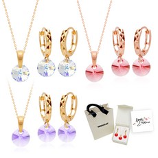 여성14k목걸이귀걸이세트