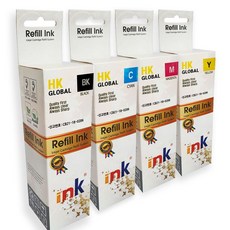 캐논 PIXMA G1900 검정+컬러 호환잉크 4색세트 잉크젯 인쇄 무한 프린트 호환 카트리지 잉크 프린터 대용량, 노랑, 1개