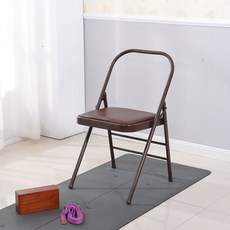 증후금 YOGA 얀 쑥 체크 보조도구 PU 면 접의자, 업그레이드 뒤 복량 씰브라운