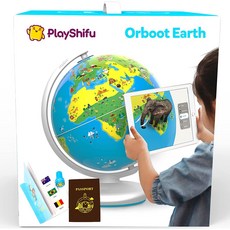 어린이를위한 PlayShifu 교육 지구본 - Orboot Earth (글로브 + 앱) 인터랙티브 AR 월드 글로브 400 불가사의 1000+ 사실 4-10세 어린이를 위한 ST, 기본