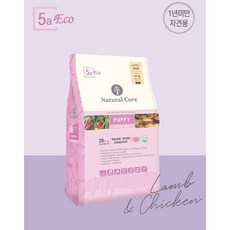 네츄럴코어 퍼피 에코5 유기농 70% 작은입자 강아지사료, 양, 6kg, 3개