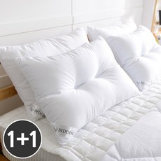 1+1 마이크로화이바 베개솜 경추 50x70 초극세사 진드기방지 베개, 단품
