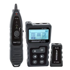 NOYAFA NF 8209 LCD 디스플레이 측정 길이 란 케이블 POE 와이어 체커 Cat5 Cat6 Lan 테스트 툴 스캔 와이어맵 테스터산업용 금속탐지기, 01 Black