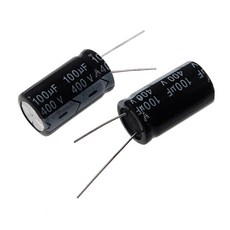 커패시터 5pcs 400V 100 미크로포맷 400 볼트 100MFD 알루미늄 전해 콘덴서 16*30mm 방사형 100mf400v 100uf400v 400v100mf 400v100, 5개