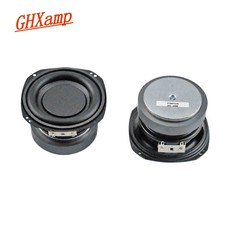 GHXAMP 3 인치 서브 우퍼 스피커 8ohm 30W 우퍼 강력한 저음 롱 스트로크 대형 다이나믹 2PCS, 보여진 바와