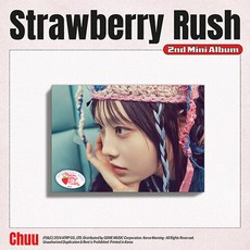 [STAYG ALBUM ver.][CHUU] 츄 미니 2집 Strawberry Rush / QR포토카드+콘셉포토카드+폴라로이드버전포토카드+AR포토카드+셀피포토카드+유저메뉴얼+케이스