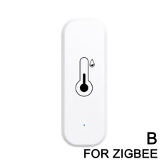 Zigbee/WiFi용 블루투스 호환 스마트 온도 습도 센서 실내 습도계 앱 리모컨 스마트 라이프 시스템, 02 B, 1개