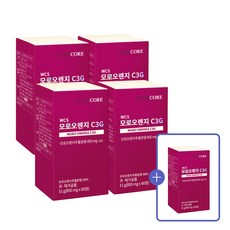 뉴트리코어 WCS 모로오렌지 C3G 4+1 (5병) 고농축 100% 식물성 모로오렌지추출분말 850mg 투입 (2정 당), 5개, 51g