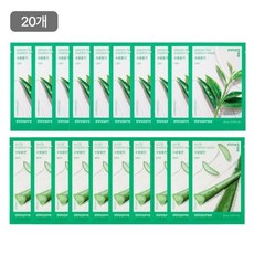 그린티 에너지 마스크 22mL 10매 + 알로에 에너지 마스크 22mL 10매 (총 20매), 1개