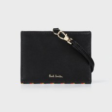 Paul Smith Bright Stripe Trim SS24 ID Case 813005 P848 Black
