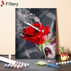 FiIIery DIY명화그리기 피포페인팅 풍경화 인물화그리기 그림그리기 세트 40 x 50cm, 43-발레 걸 B