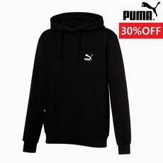 푸마 450488 남여공용 미 오버핏 로고 후드 티셔츠 Classics Logo Hoody 933144-01