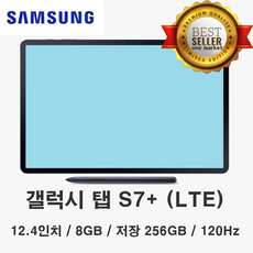 삼성전자 갤럭시탭S7 플러스 12.4 LTE 256GB (정품), 미스틱블랙