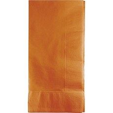 Creative Converting 2PLY 1/8FLD Touch of Color 50-Count Dinner Napkins 1/8 Fold Pumpkin Spice 6.5, 1, Orange