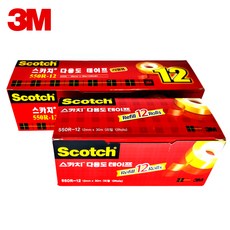 3M 스카치 550R 다용도 테이프 리필 18mm x 30m