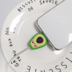 실리콘 귀여운 USB 케이블 바이트 충전기 와이어 정리함 보호기 충전 코드 보호대 데이터 라인 보호, 11, 1개