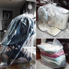 하늬솔마켓 박스에 안들어가는 큰짐 보관정리! 끈대형비닐봉투 150x160cm 50장, 1개