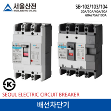 서울산전 배선차단기 SB-104Ca 75A_460V, 1개