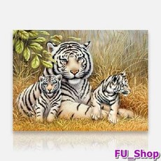 호랑이실십자수