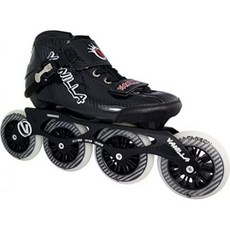 [아마존베스트]VNLA Carbon Speed Roller Inline Skates - Adjustable Inline Skates - (Black Blue Gre, Black_Mens 1, Mens 1, Black