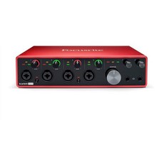 녹음 제작 및 엔지니어링을 위한 포커스라이트 스칼렛 18i8 3세대 USB 오디오 인터페이스 고충실도 스튜디오 품질 투명 재생 기능 포함, AMS-스칼렛-18I8-3G, 18i8(4개의 마이크 프리앰프)
