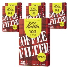 칼리타 커피 필터 화이트 2-4인용 102, 6개, 40개