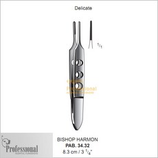 PROFESSIONAL 비숍포셉 무구 8.3cm 0.8mm (BISHOP HARMON FORCEPS) PAB-34.32, 1개