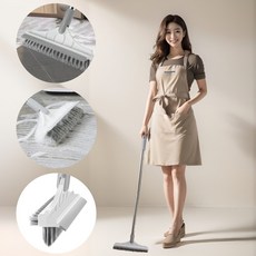 오아오베 BATHROOM 청소 솔 Cleaning brush 욕실, 화이트, 1개